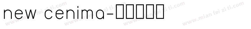 new cenima字体转换